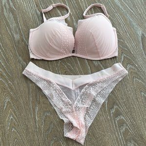 Victoria’s Secret Plunge Bra and Panty Set